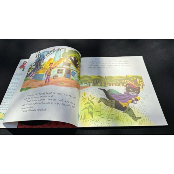 Mint! 1957 Little Golden Read & Hear Record & Book Puss In Boots Perfect! - Picture 6 of 9